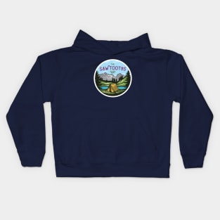 Sawtooth Mountains in Stanley Idaho Kids Hoodie